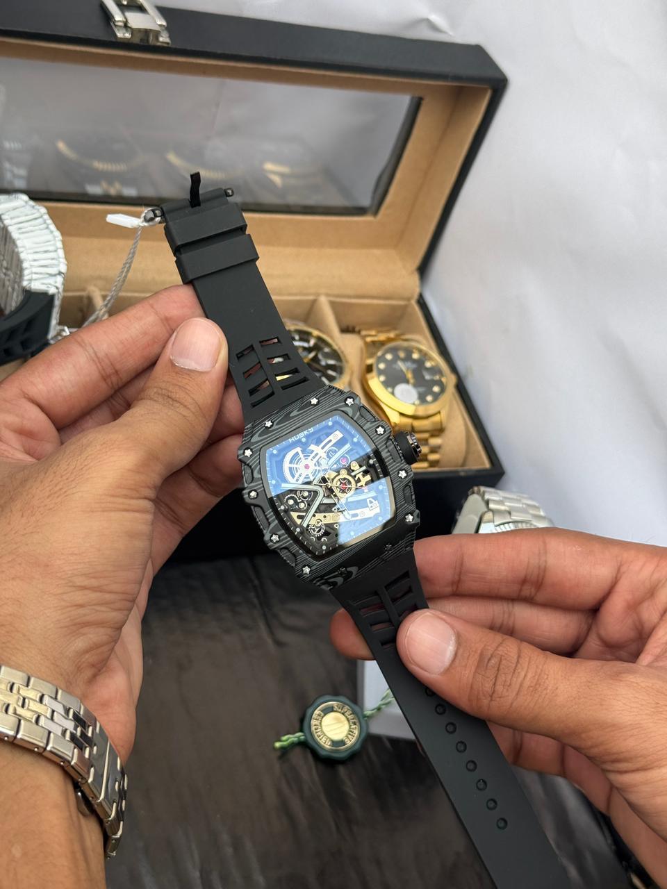 Husky Skeleton Automatic Watch