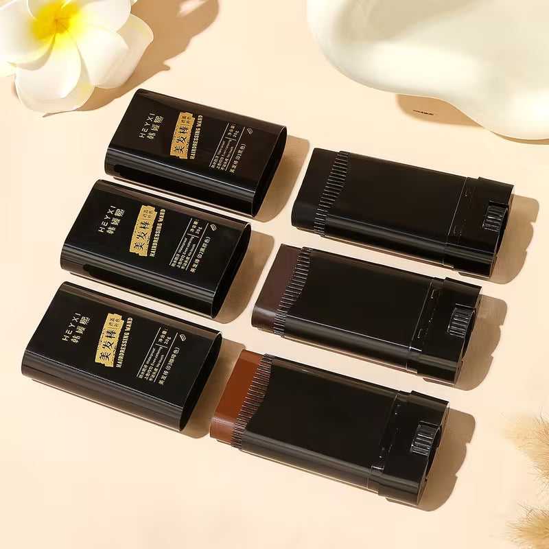 Portable Hair Color Stick with Applicator Brush for Touch-ups | 20g Quick Gray Hair Stick - Long-lasting Gray Coverage