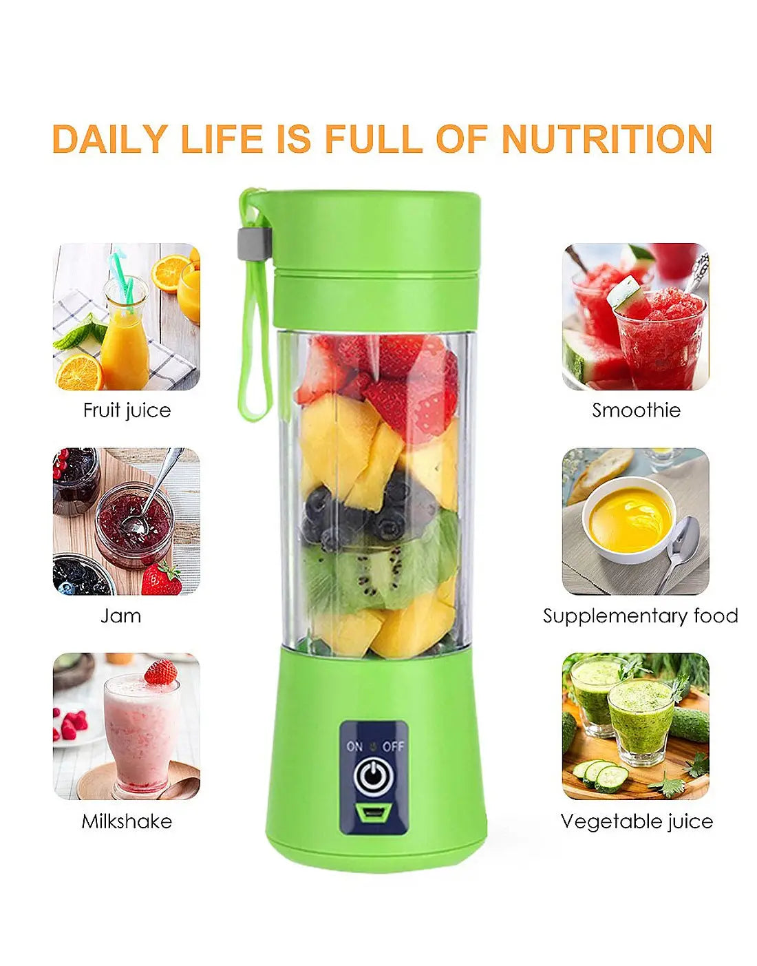 Portable Rechargeable Mini Blender